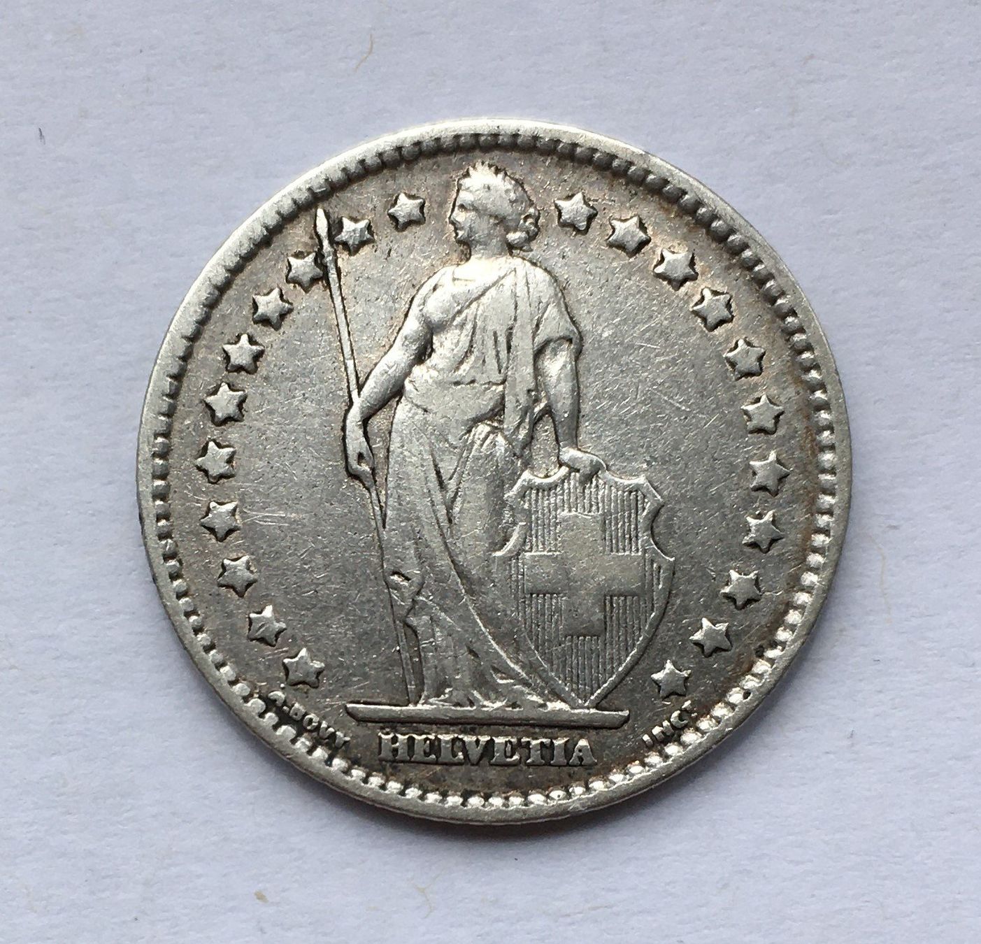 Tutti le monete: 1875 1 Franken ss+ – Usato da Kirchberg SG venduto da Helveticus00 1