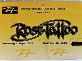 ROSE TATTOO Ticket zu verkaufen 