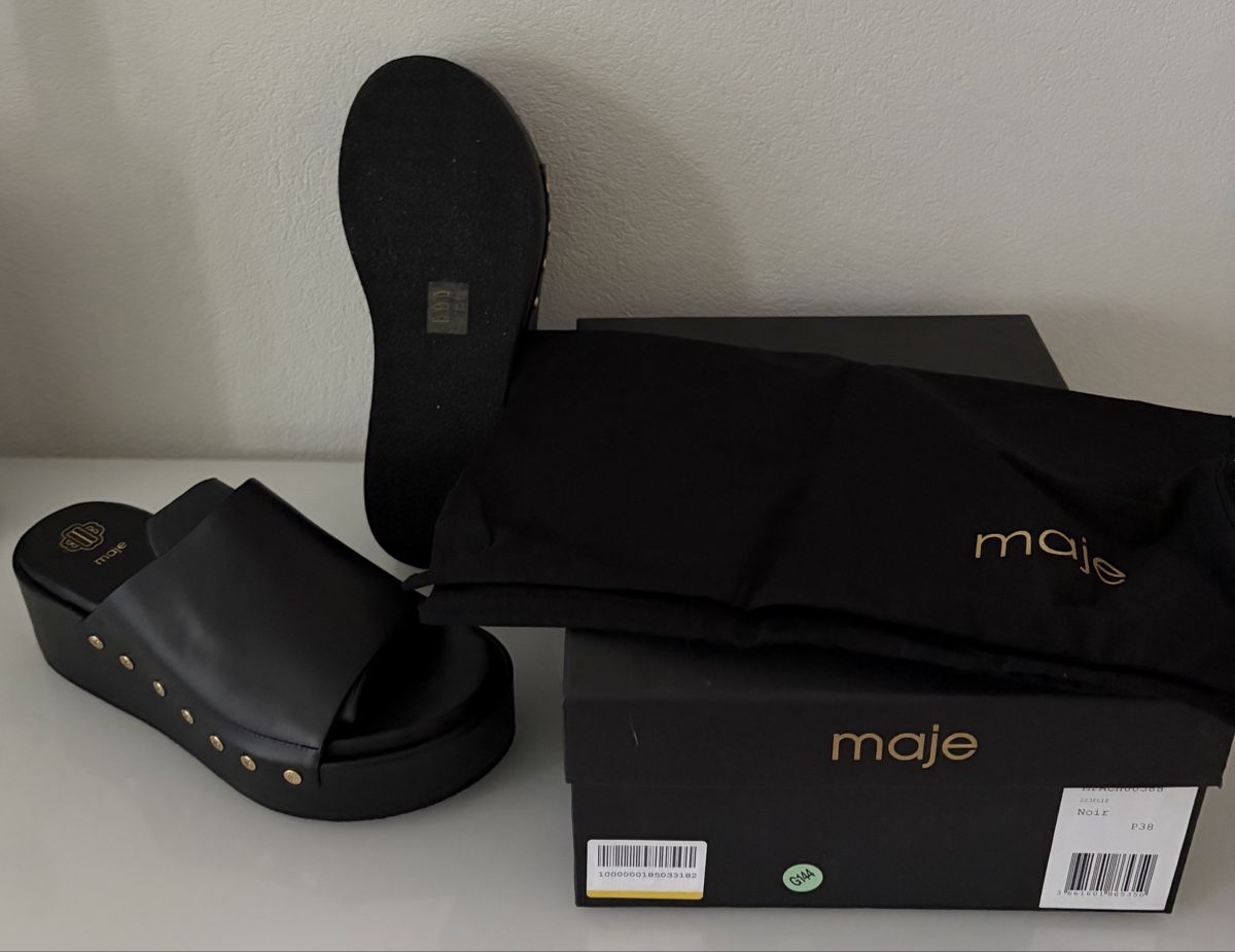 Maje Scarpe da donna: MAJE Leder Sandalen GR. 38 – Nuovo e nell'imballaggio originale da Schaffhausen venduto da London114