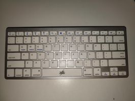 Kabellose Bluetooth-Tastatur, weiss/silber