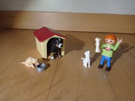 Playmobil Berner Sennenhund mit Welpen