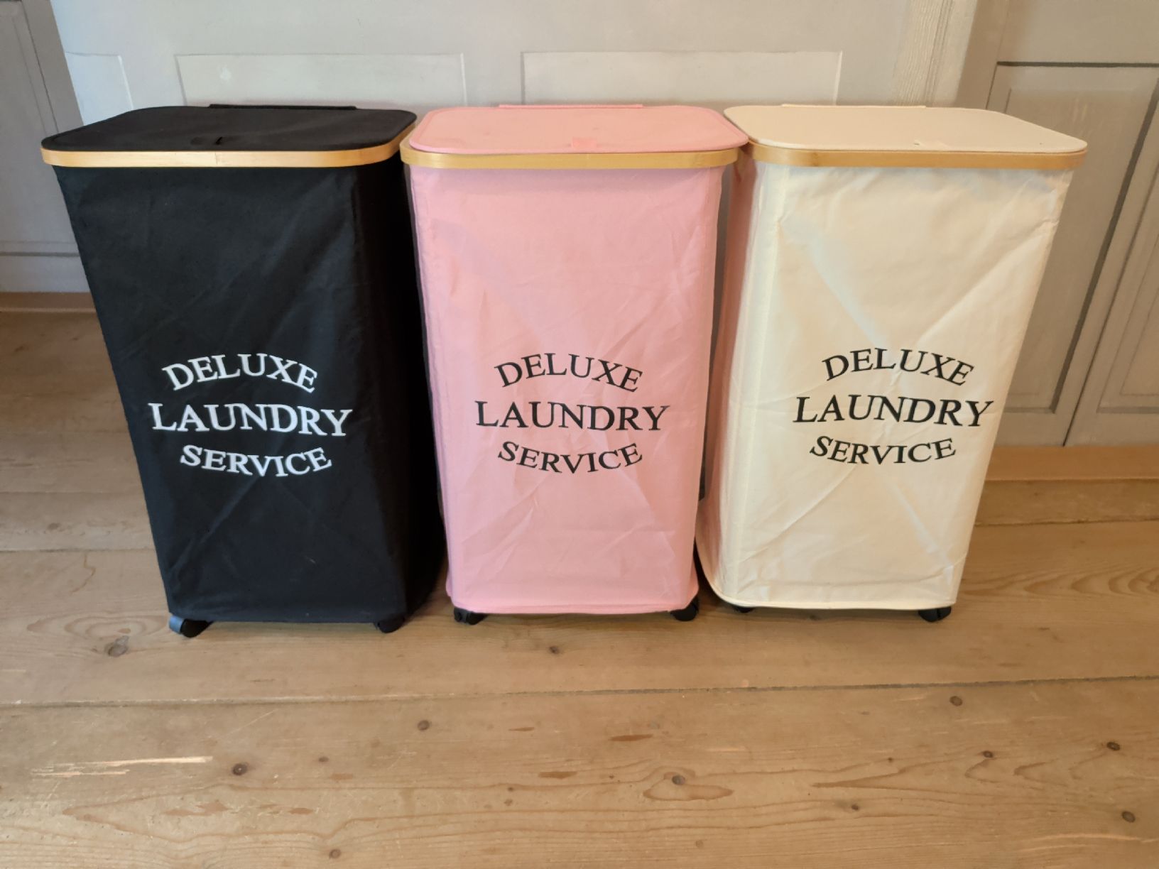 Cesti per biancheria: Set 3 Wäschekörbe "Deluxe Laundry Service"  – Usato da Dietfurt venduto da Subforce1853