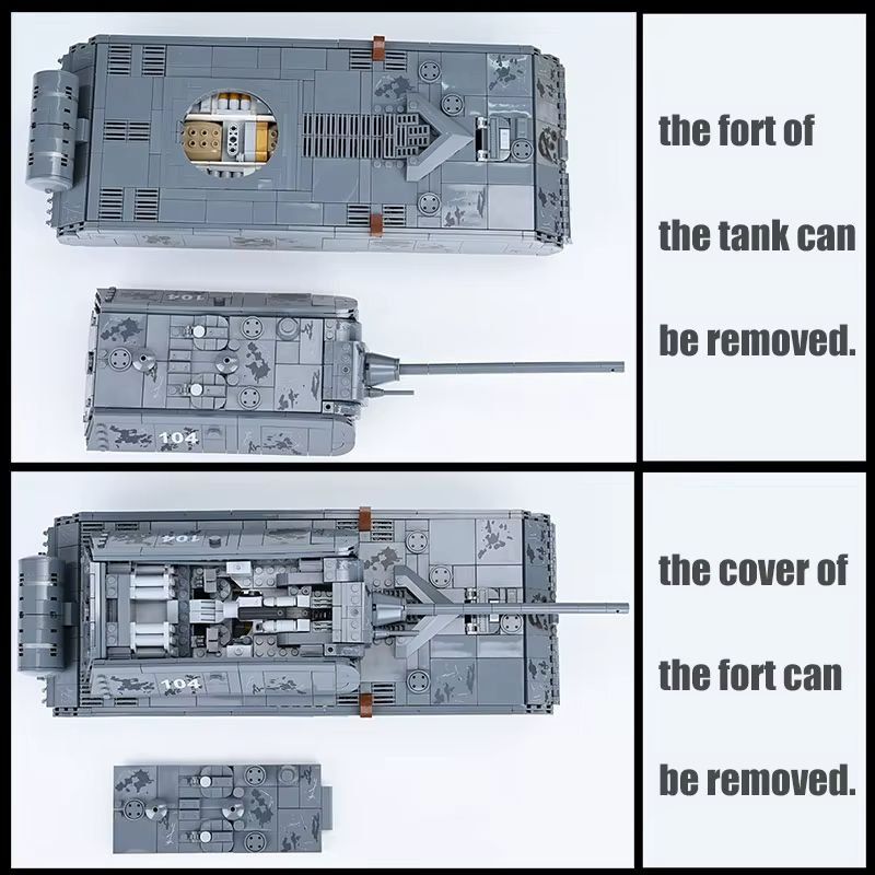 BlueBrixx Baukästen: Panzerkampfwagen VIII Maus - 2127 PCS – Neu (gemäss Beschreibung) aus Diessenhofen von ren_sb8w 3