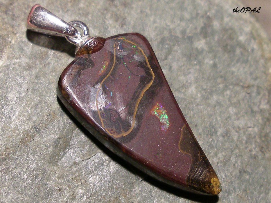 Ciondoli: theOPAL *** BOULDER MATRIX OPAL ANHÄNGER 11,39ct *** – Nuovo e nell'imballaggio originale da Ebnat-Kappel venduto da theOPAL 4