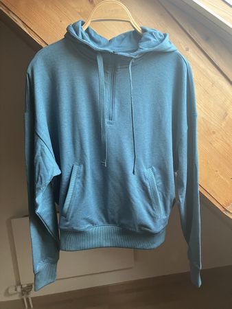 türkis farbener Sport Hoodie XS