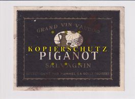 Etikette für Wein - Piganot (Salvagnin) /bd