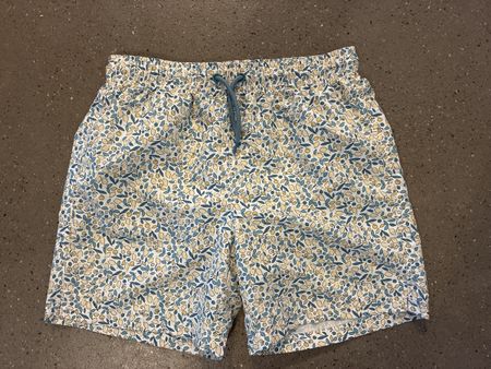 Badehose mit Zitronenmuster grün gelb weiss Grösse S