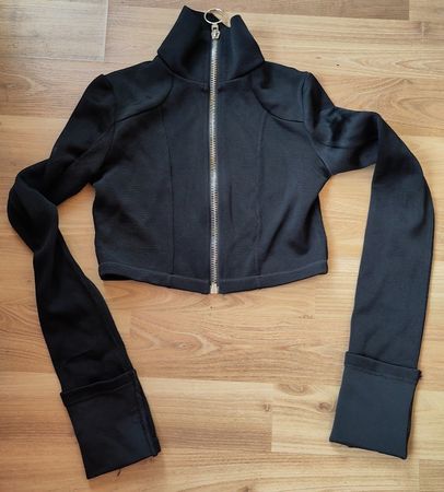 Schwarzes bauchfreies Top von Off-White, Gr. XS