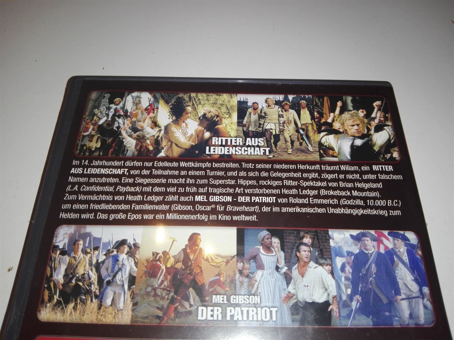 Tutti i DVDs: Ritter aus Leidenschaft & Der Patriot – Usato da St.Gallen venduto da elk2023 4