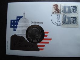 Numisbrief 1983 USA 20. Todestag JFK