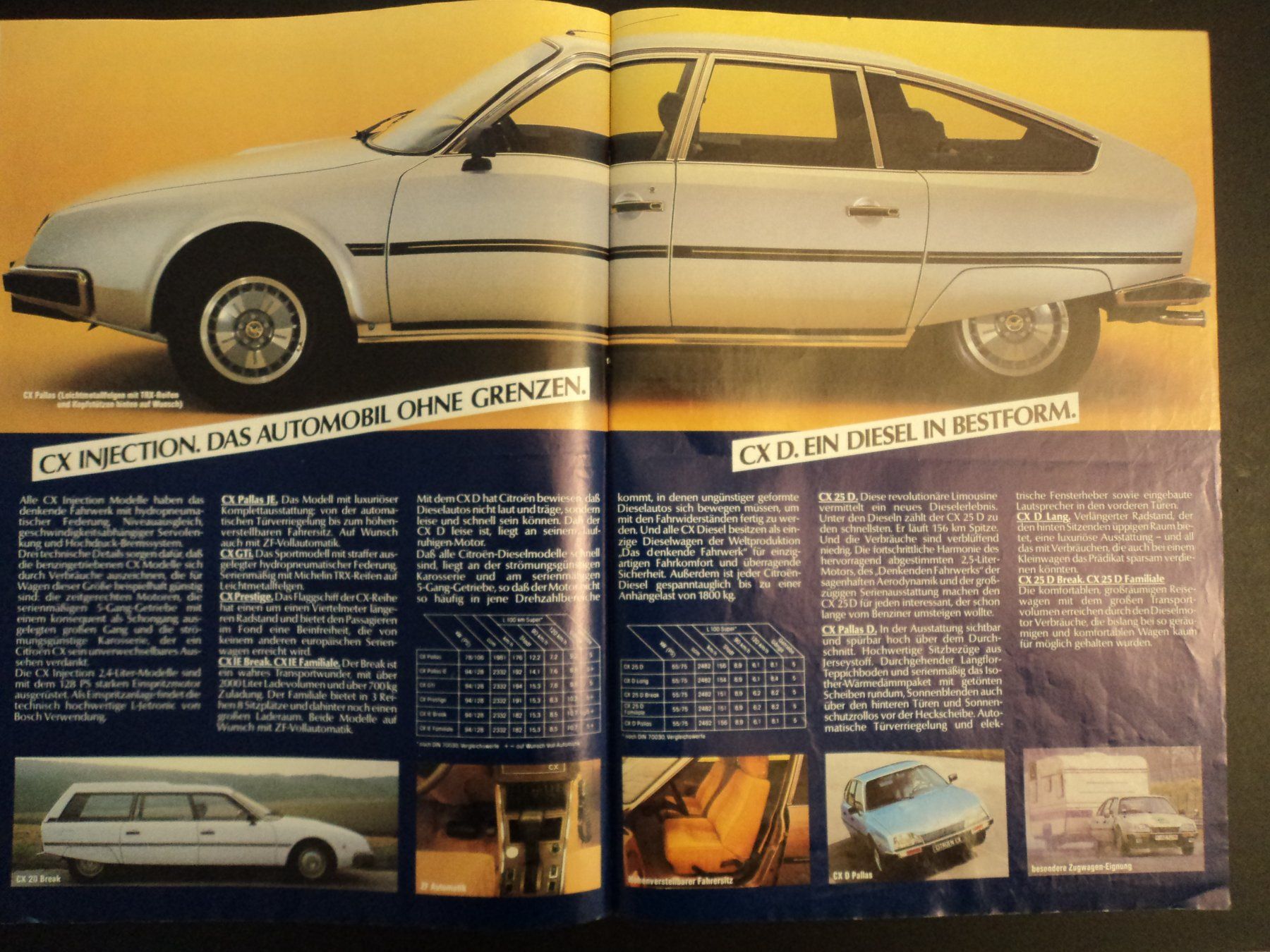Citroën Documenti: Prospekt Citroen Programm 1982/83 2CV Visa GSA CX – Usato da Schwarzenburg venduto da modelCARama 2