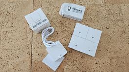 Zigbee +WiFi +BLE, Set mit Gateway, 4fach Schalter und Aktor