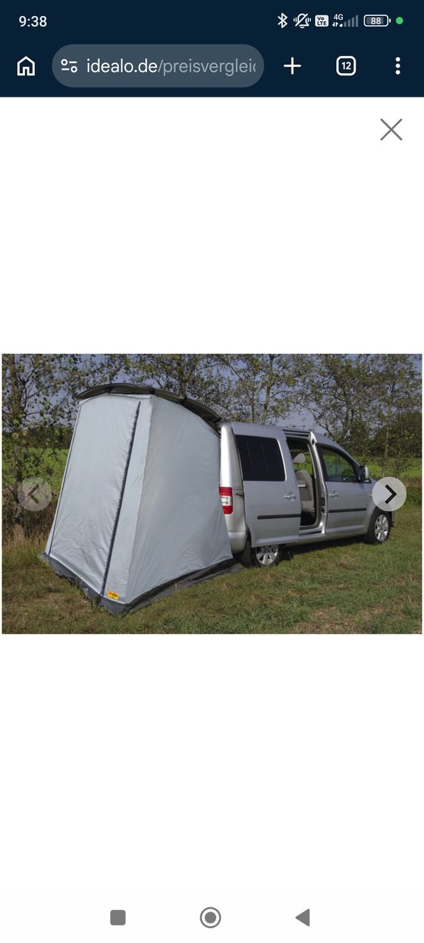 Auvents & marquises: tenda posteriore REIMO – D'occasion à Davesco-Soragno par gal_2wwd