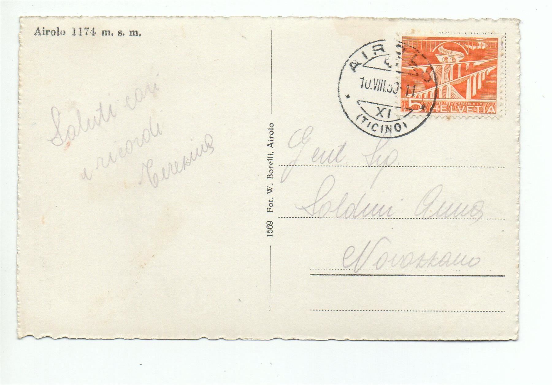 Cartoline postali: AIROLO La Gare Train Bahn Dampflok – Usato da Jona venduto da philajona 1