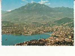 Luzern Flugaufnahme Zaugg ca. 1960