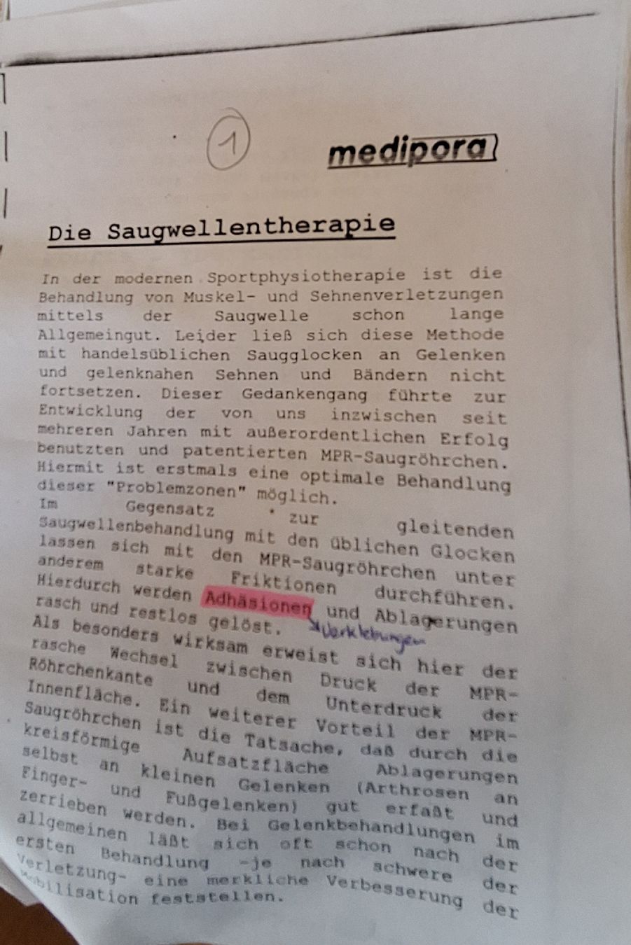 Dispositivi per massaggi: Medipora Gerät MPR 799 gebraucht – Usato da Adlikon b. Andelfingen venduto da Kraemse 4