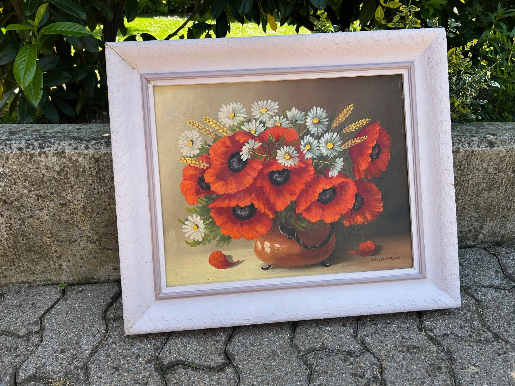Dipinti: Bild Blumen von Fred Grossglauser – Usato da Binningen venduto da Kilini