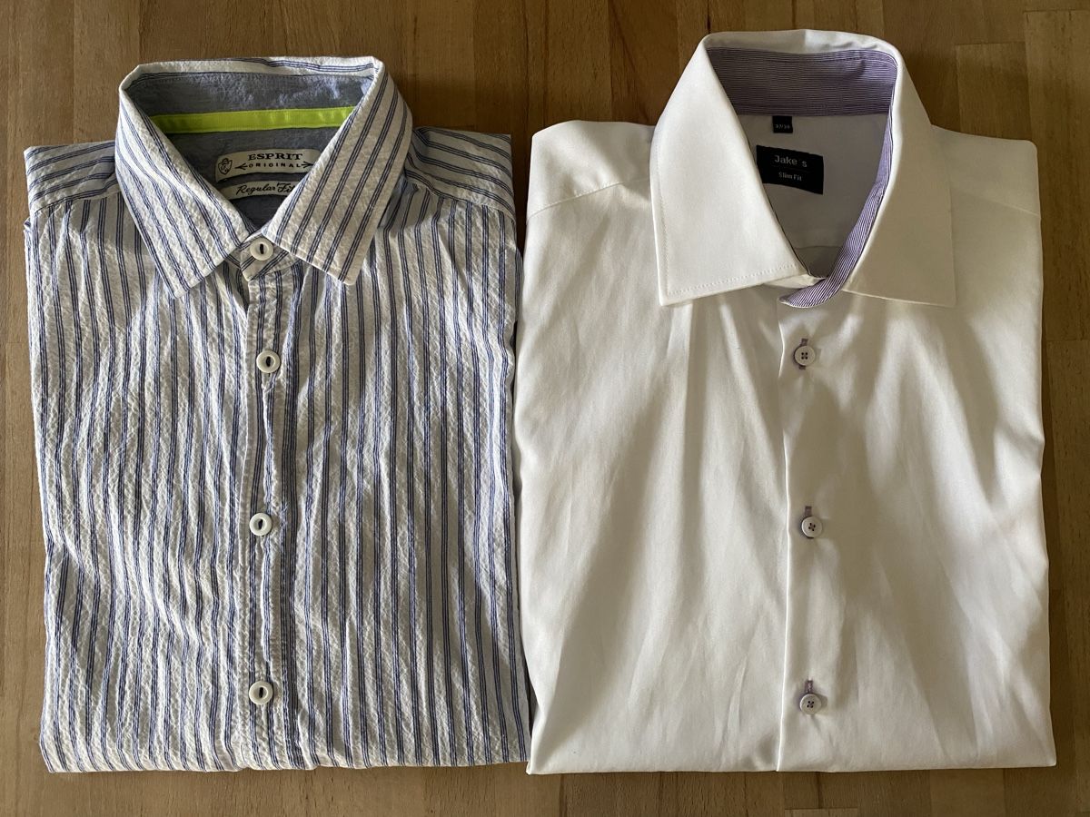 Kleiderpakete: Hemden Jake's & Esprit Grösse S, Slim/Regular Fit – Gebraucht aus Rheinfelden von Tigerlilli