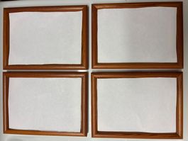 4 Vintage Holz Bilderrahmen zu verkaufen,