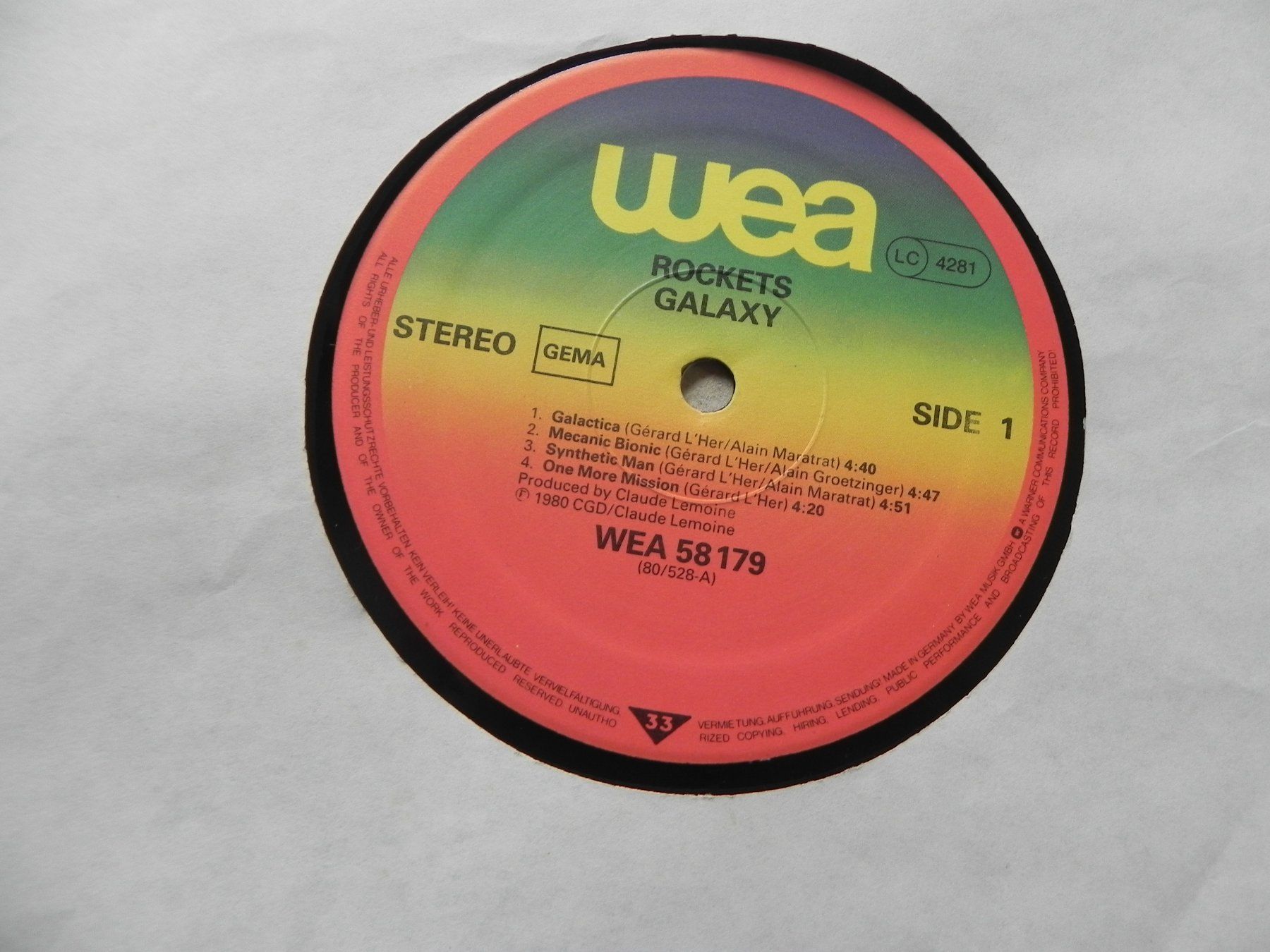 Schallplatten: LP Italo Disco Electro Synth Pop Rockets 1980 Galaxy – Gebraucht aus Siebnen von krimsie 6