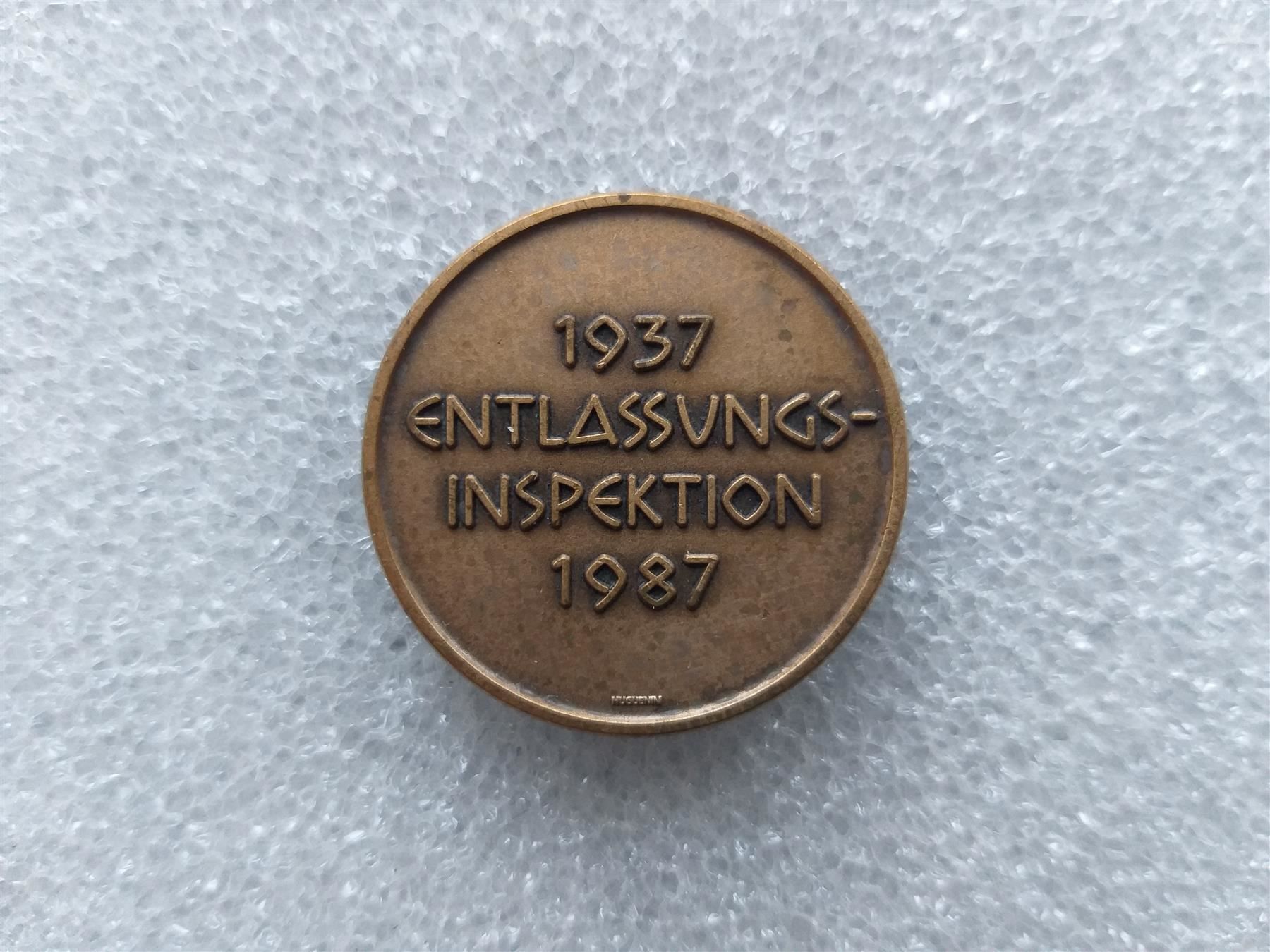 Medaglie: Medaille Entlassungsinspektion 1987 – Usato da Bauma venduto da SwissMilitaria 1