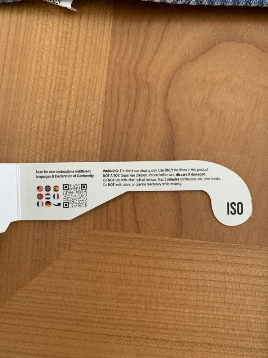 Lunettes & Verres: Sonnenfinsternis / Eclipse Brille ISO zertifiziert – Neuf (Voir description) à Zürich par cgi_p6xv 1