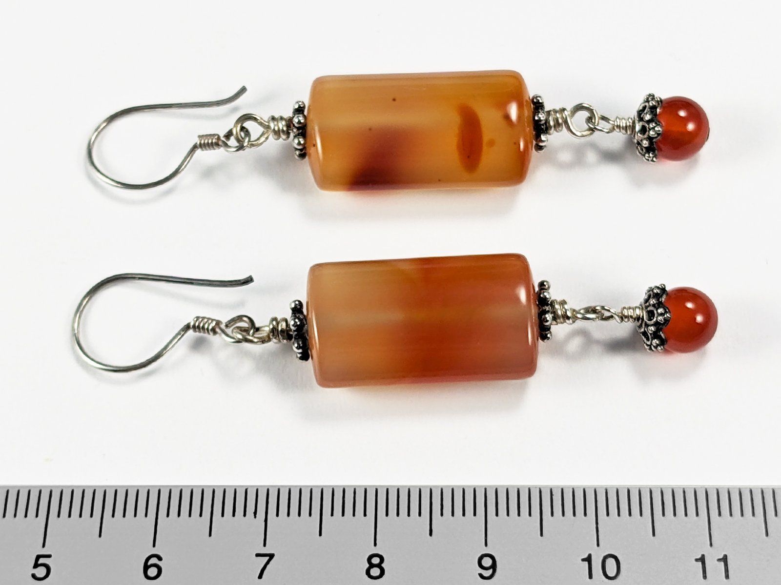 Orecchini pendenti & Orecchini a lobo: Karneol Ohrringe mit Silber – Nuovo e nell'imballaggio originale da Meilen venduto da GypsyCat 1