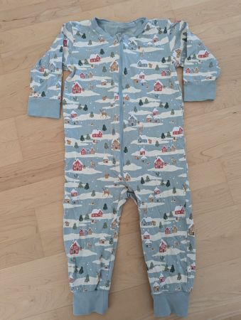 Lindex Baby Pyjama/Schlafanzug Gr. 86 mit Wintermuster