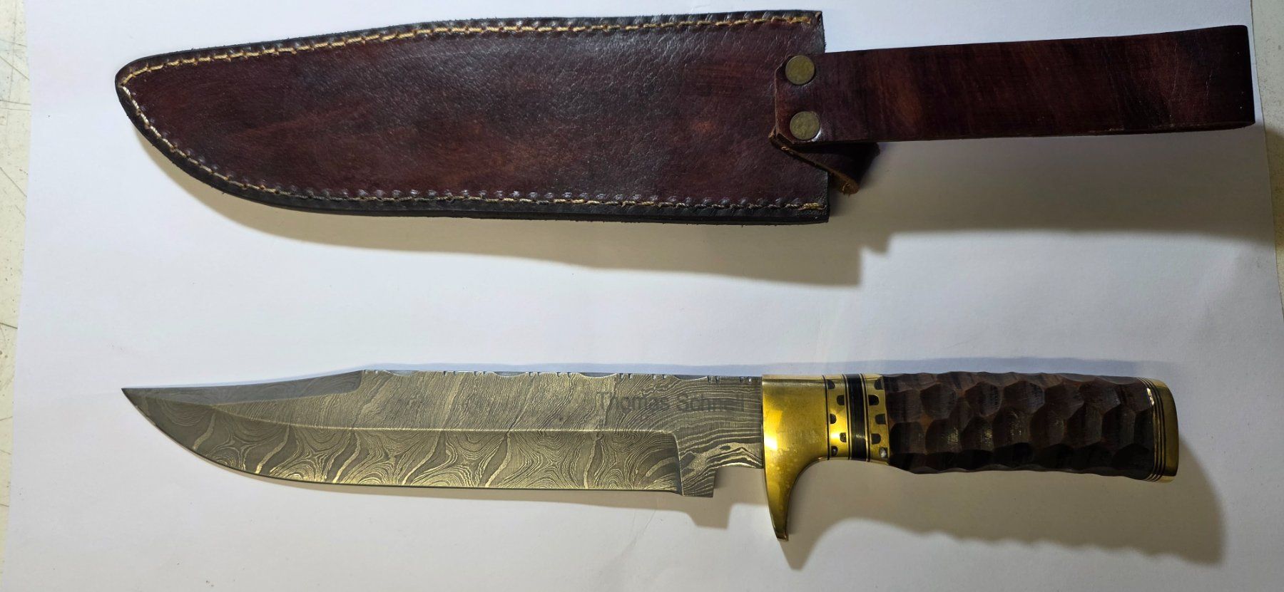 Accessori: Damast Jagdmesser von Thomas Schnell – Nuovo (secondo la descrizione) da Zürich venduto da spin23 1