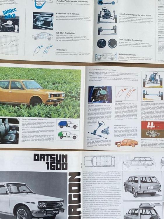 Datsun Documents: Prospekte   DATSUN  Cherry – D'occasion à Kaiseraugst par wombat51 5