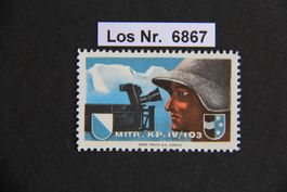 2. Weltkrieg-Marke Infanterie                       Los 6867