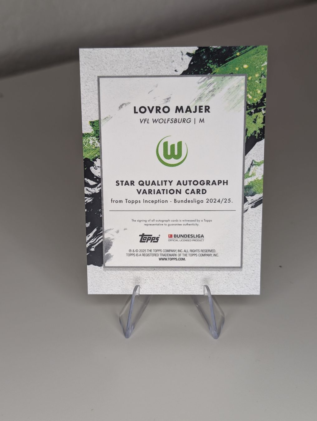 Topps Carte collezionabili: Lovro Majer 14/49 Auto VFL Wolfsburg Topps Inception – Nuovo (secondo la descrizione) da Hunzenschwil venduto da BRPCards 2