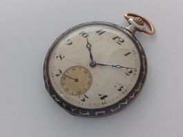 Antike 800 Silber-Taschenuhr Union