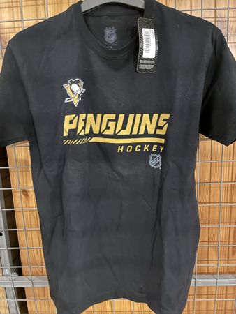 Pittsburgh Penguins NHL T-Shirt, Schwarz, Neu, Grösse L