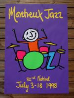 Plakat Jazz Festival Montreux 1998 Serigraphie, Phil Collins