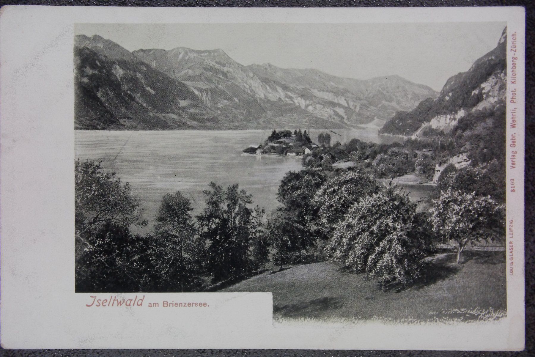 Cartoline postali: Iseltwald am Brienzersee  -  antike Postkarte – Usato da Röthenbach i. E. venduto da Heureka5