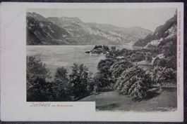 Iseltwald am Brienzersee  -  antike Postkarte
