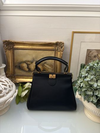 GEBO Star Modell Vintage Leder Handtasche – 60er/70er 