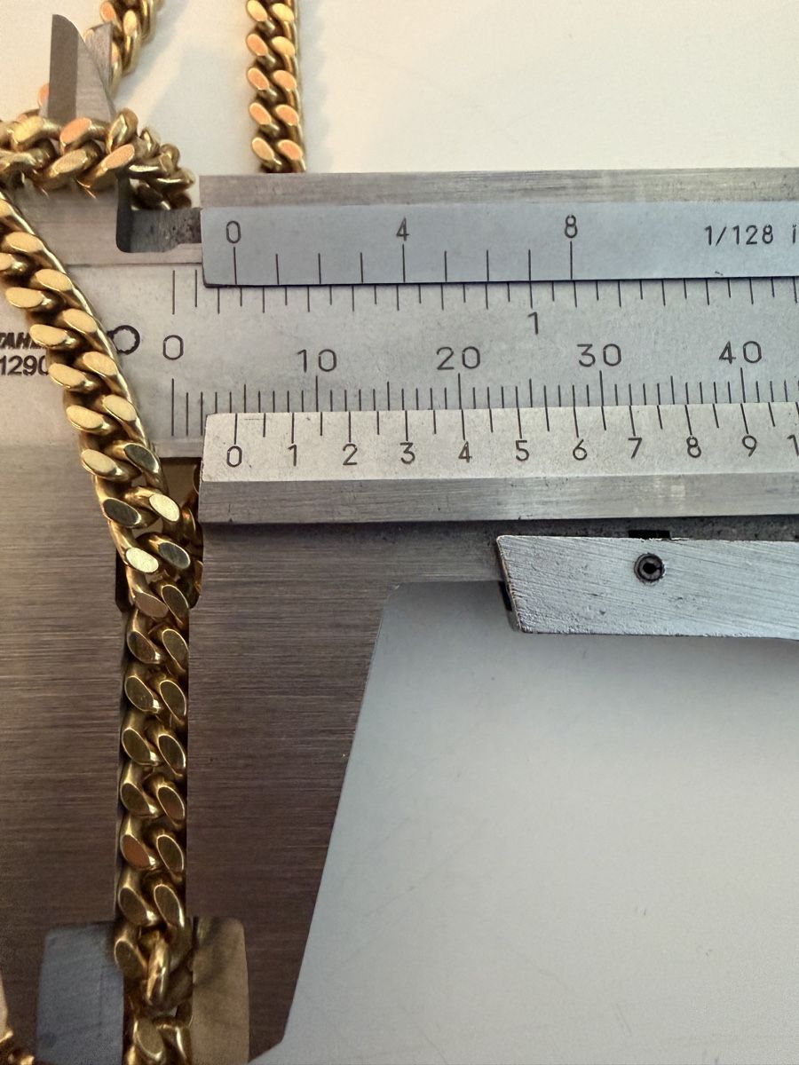 Catenine: Panzer- Goldkette 750 Echtgold 18 Karat – Usato da Neuenkirch venduto da BonndorraCharms1 2