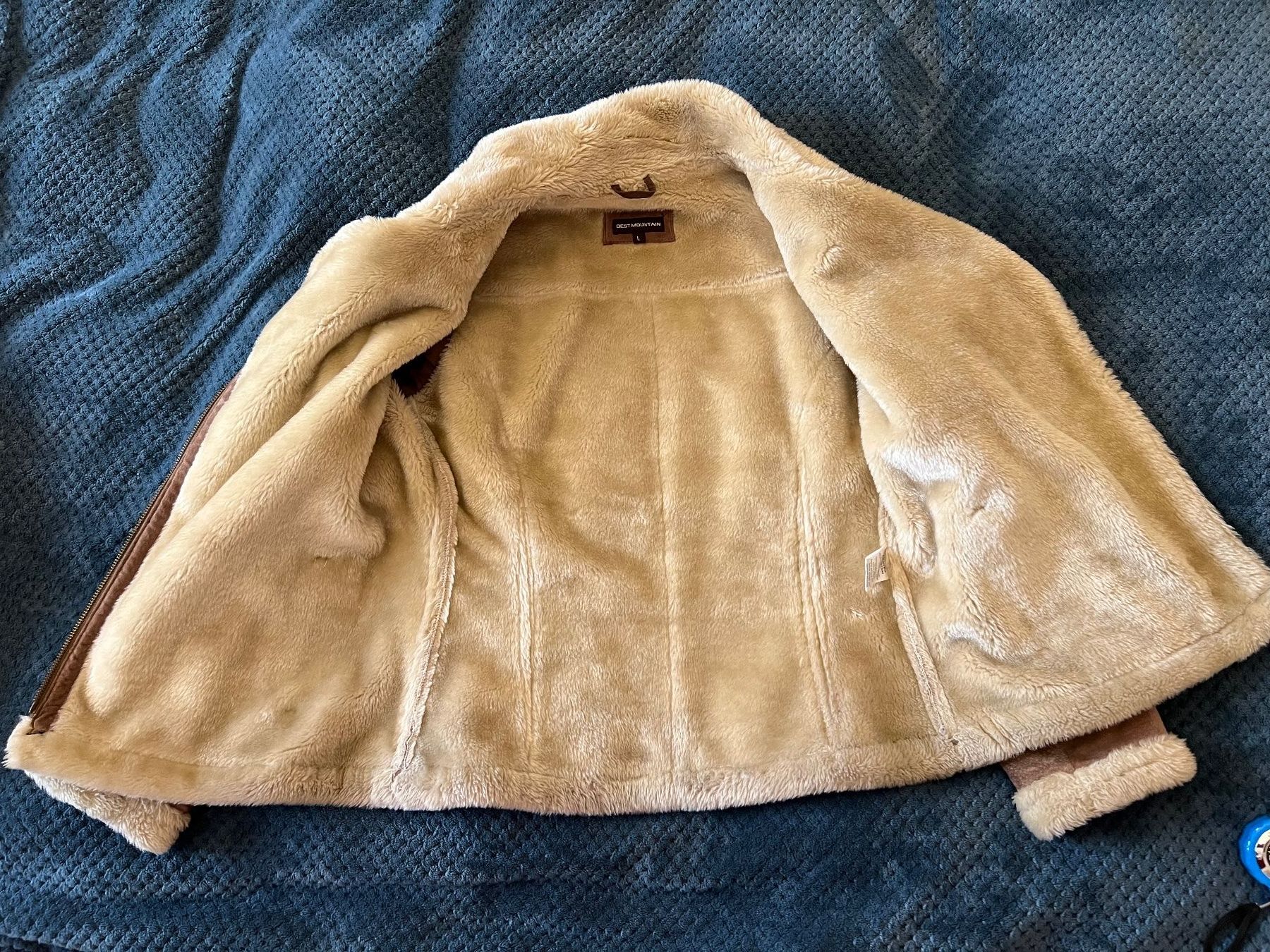 Giacche: Veste d'hiver en daim marron – Usato da Genève venduto da joanna11 5