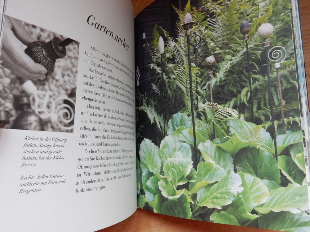 Bastel Buch Gartenträume gestalten shabby Beton NEU Garten Kaufen