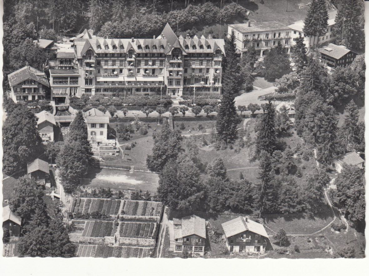 Ansichtskarten: Beatenberg Bibelheim Flugaufnahme ca. 1960 – Gebraucht aus Bürglen TG von StampGraf