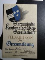 Aargauische Kantonalschützen Ges. - Feldschiessen 1949