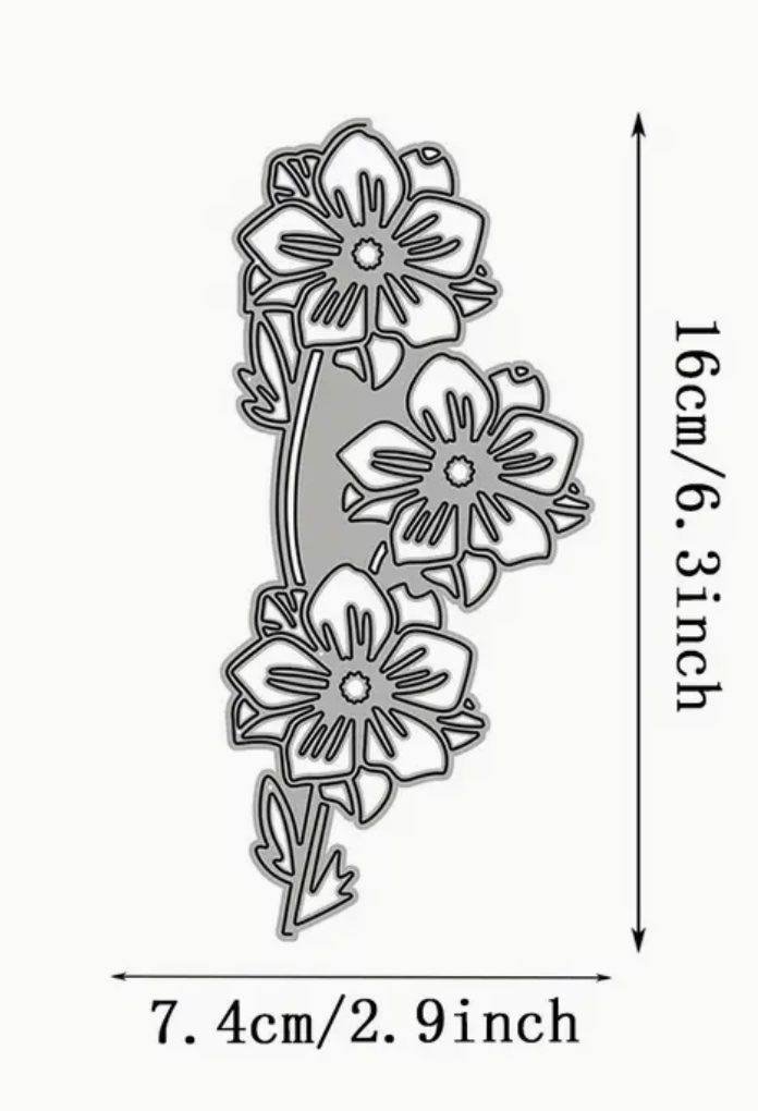 Sciablone: Blumen Blüten (grosse Form) - Stanzschablone – Nuovo e nell'imballaggio originale da Frenkendorf venduto da jazzplatten 1