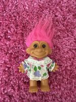 Troll Sammlerpuppe mit pinken Haaren, Vintage 90er Jahre