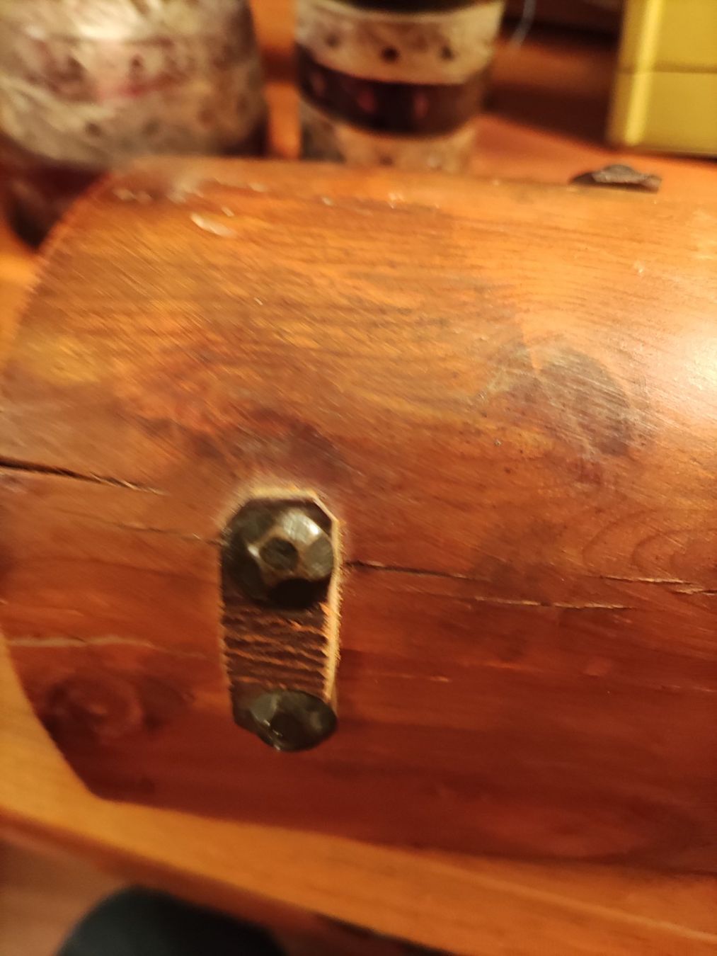 Dosen: Massive kleine Holz Schatulle Dose Handarbeit – Gebraucht aus Solothurn von Csw1 3