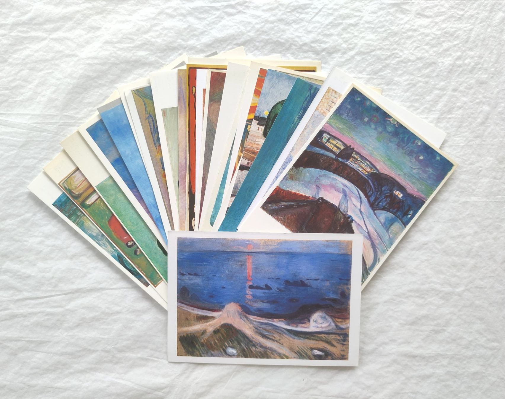 Cartes postales: 26 AK mit Kunst von EDVARD MUNCH – D'occasion à Pfäffikon ZH par rabali