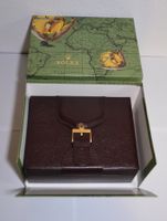 Rolex Uhrenbox, vintage, Leder braun, neuwertig