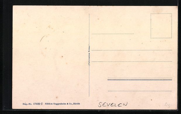 Cartoline postali: Sevelen, Panorama mit Kirche und den Ber – Usato da Berlin venduto da bartko-reher 1