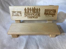 Stranger Things mini Deko Holzbank Tischdeko aus Holz